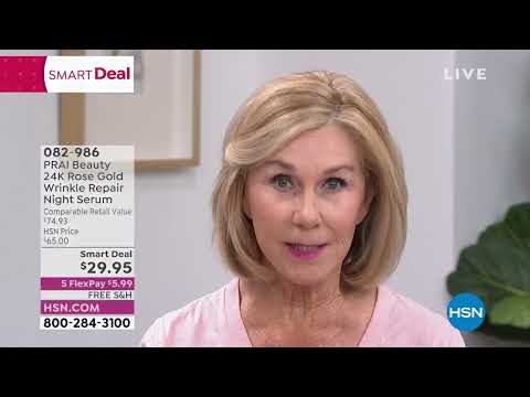PRAI Beauty 24K Rose Gold Wrinkle Repair Night Serum