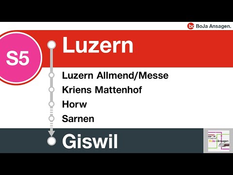 Zentralbahn Ansagen | S5 Luzern - Gisiwil | BoJa Ansagen
