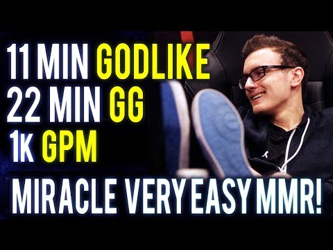 Miracle- Next Level Imba Carry MK Boss 11 Min Godlike 22 Min GG 1k GPM Impossible Game 9k Dota 2