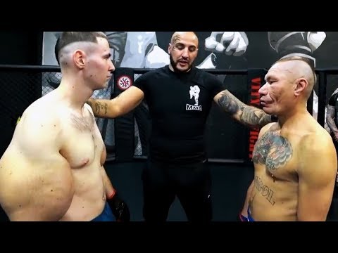 Fighter with BIG ARMS clashes the Old man | Strange MMA Fight HD