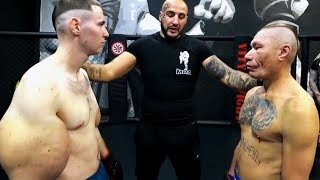 Fighter with BIG ARMS clashes the Old man | Strange MMA Fight HD