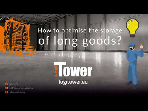 How to optimize long goods storage? LogiTower.eu automated storage and retrieval system