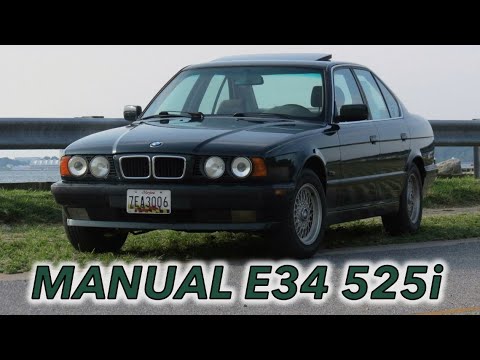 Manual '95 BMW E34 525i Driving Review