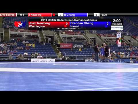 Cadet Greco 112 - Josh Newberg (WA) vs. Brendan Chang (HI)