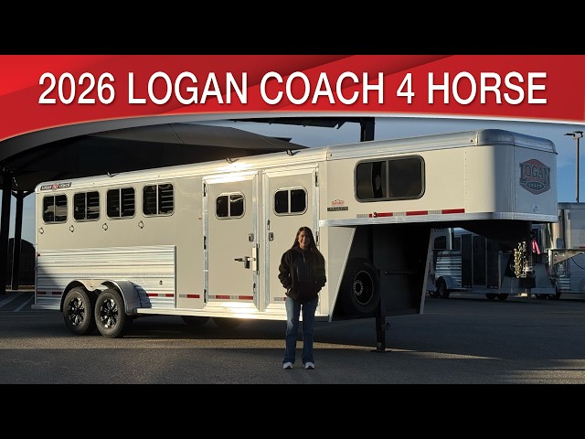 Preview image of 2026 Logan Coach Bullseye 4 Horse Gooseneck youtube video