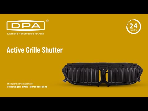 How does a BMW active grille shutter work?