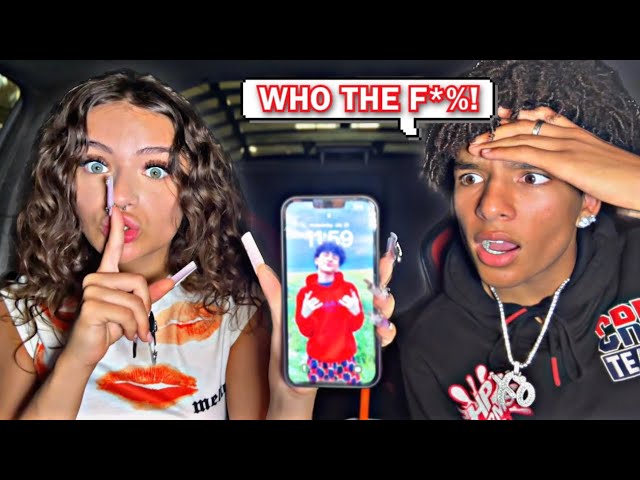 PUTTING ANOTHER GUY AS MY LOCKSCREEN PRANK ON BOYFRIEND!!