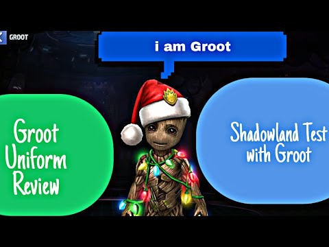 Groot New Uniform Review & Shadowland Test - Marvel Future Fight