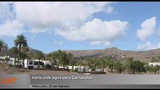 Har&iacute;a pide agua para Carnavales