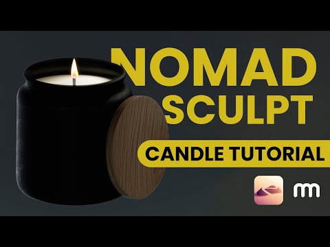 How to create a photorealistic candle in Nomad Sculpt!
