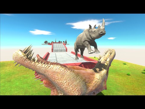 Run faster to get out of Spinosaurus world - Animal Revolt Battle Simulator