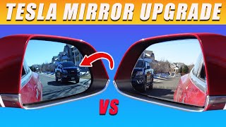 Tesla Model 3/Y Mirror Upgrades to Wide Angle View - HUGE Difference (Must Have Accessory 2022)