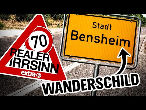 Realer Irrsinn: Verrücktes Ortsschild in Bensheim | extra 3