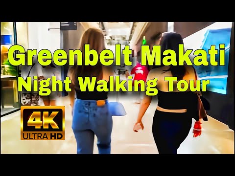 (4K) Excursão a pé Greenbelt 4 a Greenbelt 5 | Makati City, Metro Manila, Filipinas