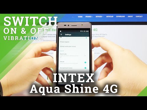 How to Open Vibration Settings in INTEX Aqua Shine 4G - Enter Vibration Options
