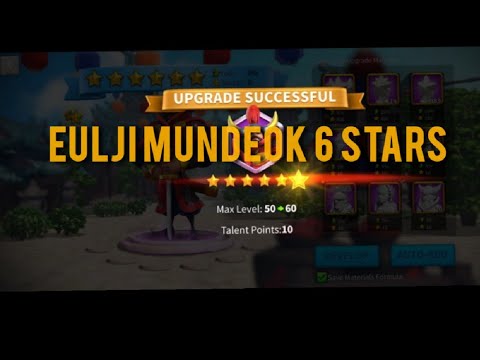 Finally upgrading my commander Eulji Mundeok to 6 stars
