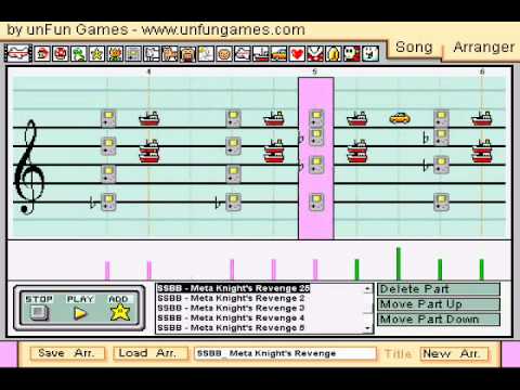 Meta Knight's Revenge from SSBB on Mario Paint Composer~~**300 Subscriber Special!!**