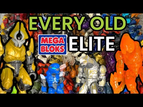 EVERY SINGLE Old Elite from Halo MEGA BLOKS outdated (COMPLETE COLLECTION)