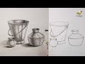Still Life Object Drawing Easy Step By Step With Pencil Shading
