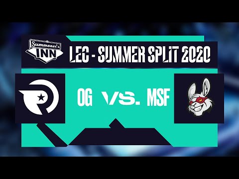 OG vs  MSF | LEC Summer Split 2020 -  Day 3 [GER]
