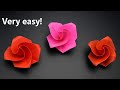 How To Make An Origami Rose Easy Paper Flower For Beginners
