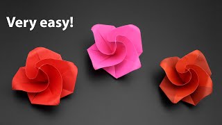 Easiest Origami Rose Ever! - How to Fold - Valentine