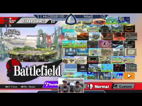 Sm4sh@Mines 43 - HLG|SSB100 (Marth) Vs, Nite$ (Sheik) - Winners Semifinals