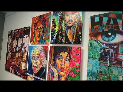 Pop Art Gallery Margarita bei der HASPA in Hamburg Sasel 02.08.2019