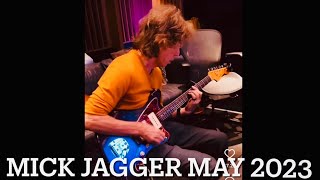 Mick Jagger Plays Guitar in the Studio in May 2023 🎸