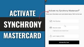 How To Activate Synchrony Mastercard