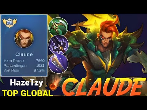 Aggressive Claude 87% Win Rate Gameplay - Top Global Claude by★HazeTzy. - Mobile Legends