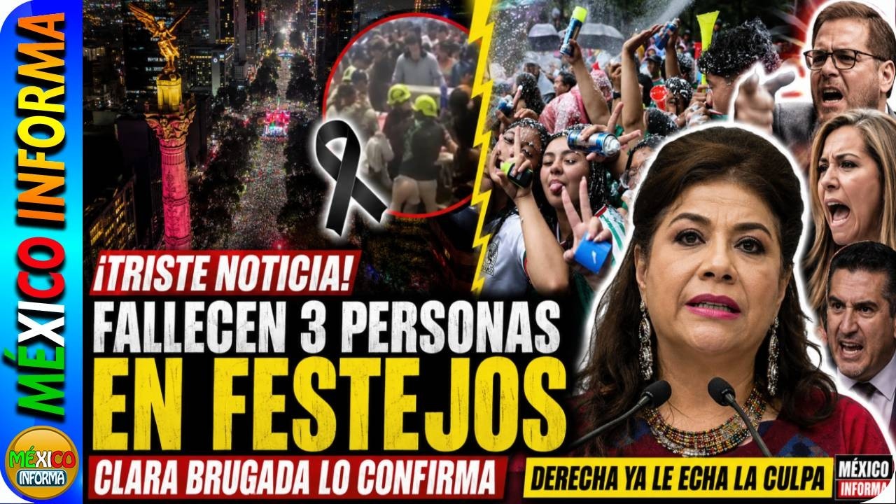 TRISTE NOTICIA: FALLECEN 3 PERSONAS EN FESTEJOS MUNDIALISTAS. CLARA BRUGADA LO CONFIRMA.