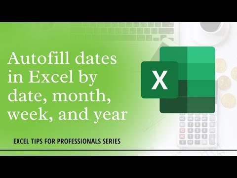 EXCEL TUTORIAL: How to auto populate dates: monthly, weekly, yearly