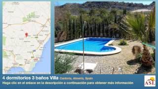 preview picture of video '4 dormitorios 3 baños Villa se Vende en Cantoria, Almeria, Spain'