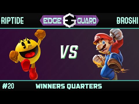 Riptide (Pac-Man, Sephiroth) vs Broshii (Mario) - Edge Guard 20 Winners Quarters