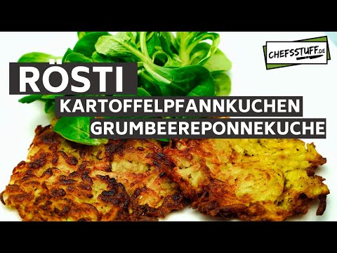 Knusprige Reibekuchen selber machen | Rösti | Kartoffelpuffer Rezept