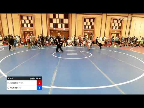 63 Lbs Rr Rnd 1 - Michael Nicosia, Pennsylvania Vs Leo Murillo, New York E0ee