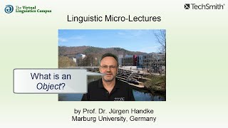 SYN_022 - Linguistic Micro-Lectures: The Object