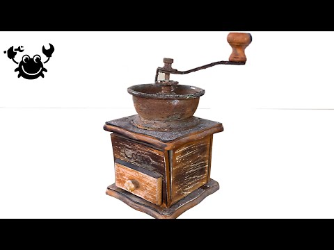 Restoring Rusty Vintage Coffee Grinder - Complete Restoration