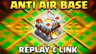 TH11 Anti Air Base for War/CWL/Trophy 2025 | Town Hall 11 Base with Replays & Link (COC)