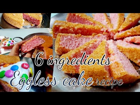 Eggless cake recipes || eggless custard cake recipe || only 6 ingredients cake recipe  || Parmina