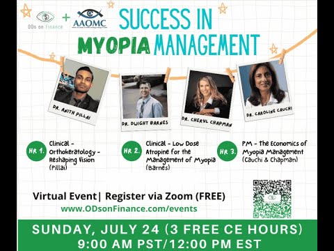 Success in Myopia Management (3hrs CE) Virtual | ODsonFinance