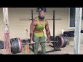 Finally hit 3 plates on the Bench after major tricep tear! And a heavy hit deadlift