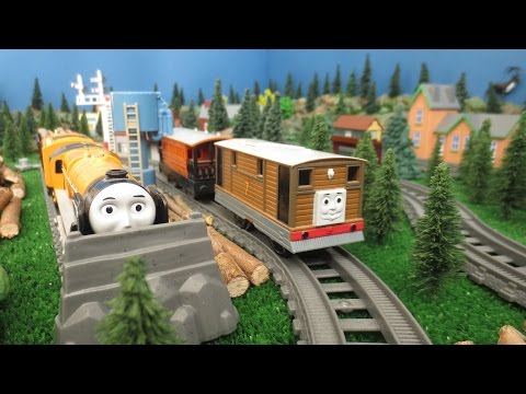 Thomas & Friends Toby with Henrietta Trackmaster toys. Tomek i Przyjaciele zabawka Tobik i Hania