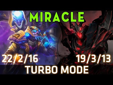 Miracle- TURBO Mode - Tinker & Shadow Fiend - 2 GAME Dota 2 7.07
