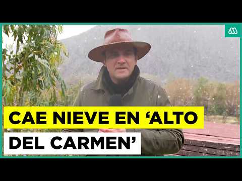 Nevazón en Alto del Carmen: El panorama tras las lluvias