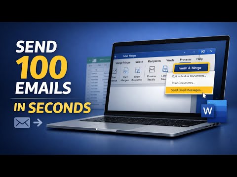 Korespondencja seryjna w programie Microsoft Word | Automatyzacja wysyłania wiadomości e-mail w k...