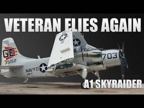 Veteran fliegt erneut im A-1 Skyraider | Triebwerkstest & Rundgang