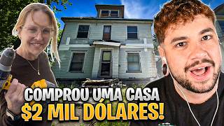 ELA COMPROU UMA CASA POR $2 MIL DÓLARES! - React Lucy Puerari