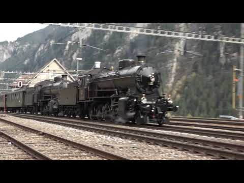 21 10 2017  elefanten  am  Gotthard   treno  vapore  dampfzug